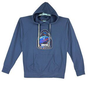 NASA Men's SpaceX DM-2 Navy Hoodie Sweatshirt By H3Sportgear Size Large NWT